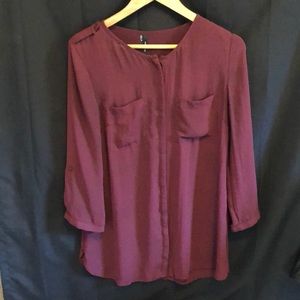 Dark burgundy Perfect Blouse